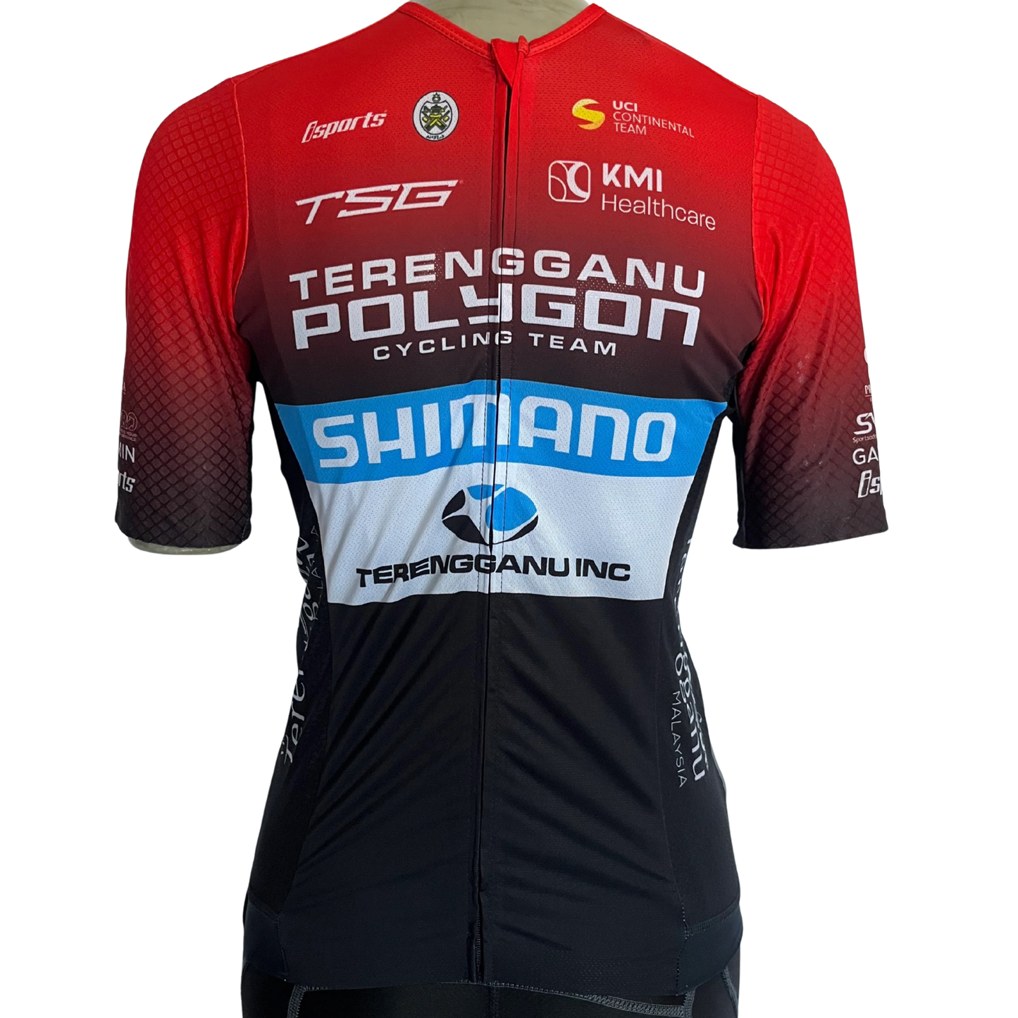 Isports TSG 2022 fan jersey full zip red