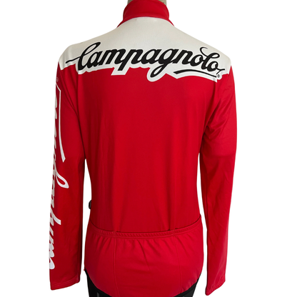 Campagnolo Rising Wheel long sleeve 1/4 zip jersey red/white