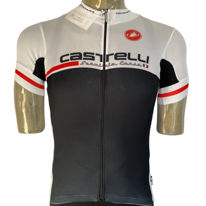 Castelli Aero Race full zip jersey white/black