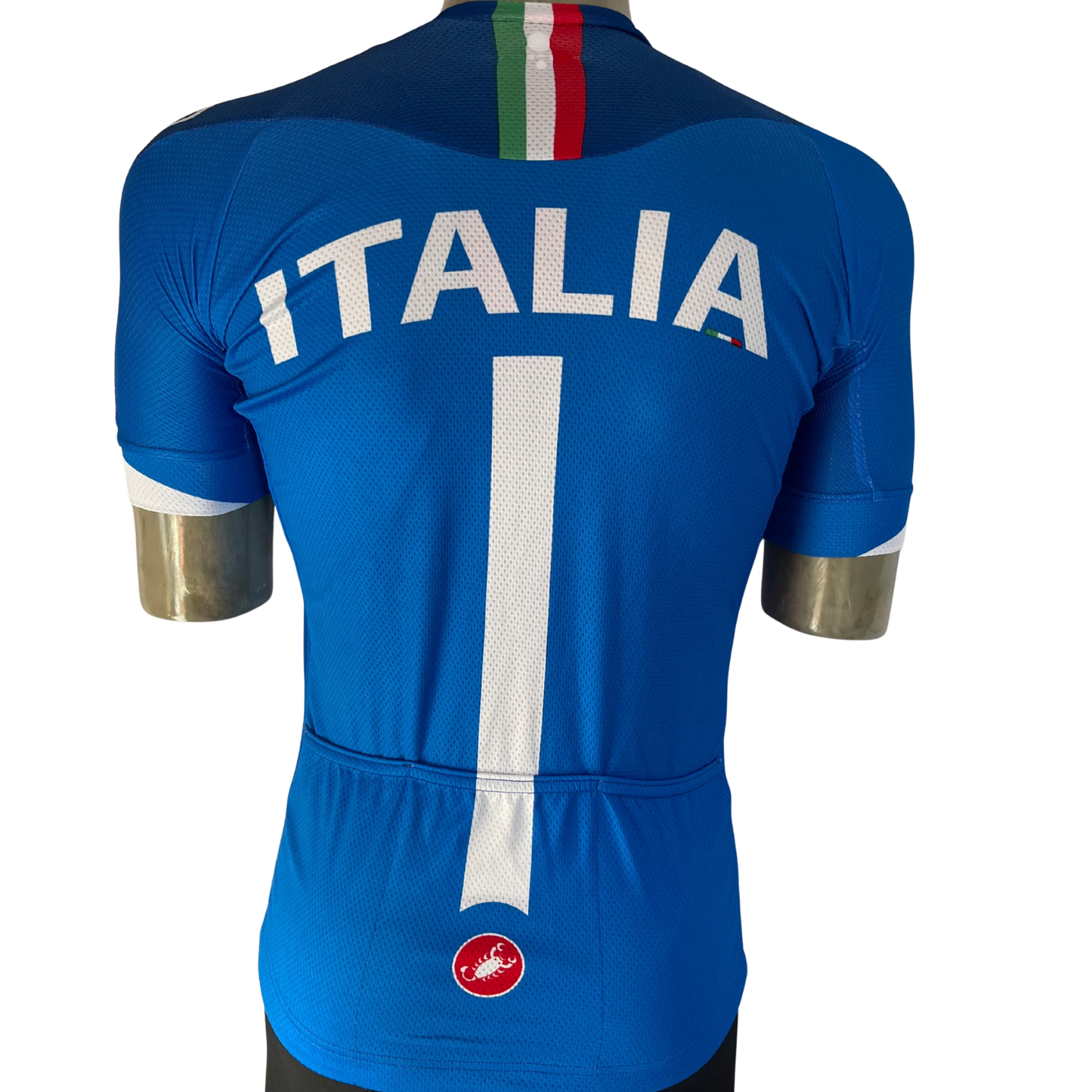 Castelli Italia 14 Volo full zip jersey blue