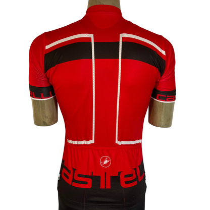 Castelli Velocissimo full zip jersey red