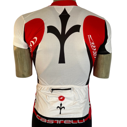 Castelli Podio Wilier full zip jersey white/red