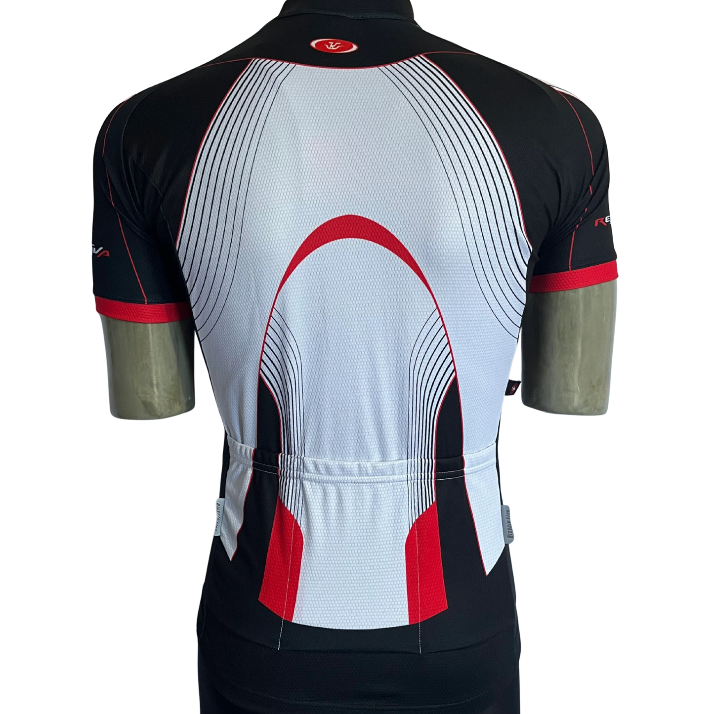 Bicycle Line Reattiva full zip jersey white/black/red