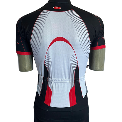 Bicycle Line Reattiva full zip jersey white/black/red