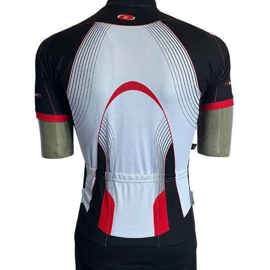 Bicycle Line Reattiva full zip jersey white/black/red