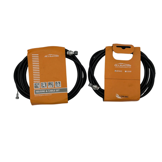 BRAKE CABLE SET - 2 X INNER - 2 X OUTER - ROAD AND MTB COMPATIBLE