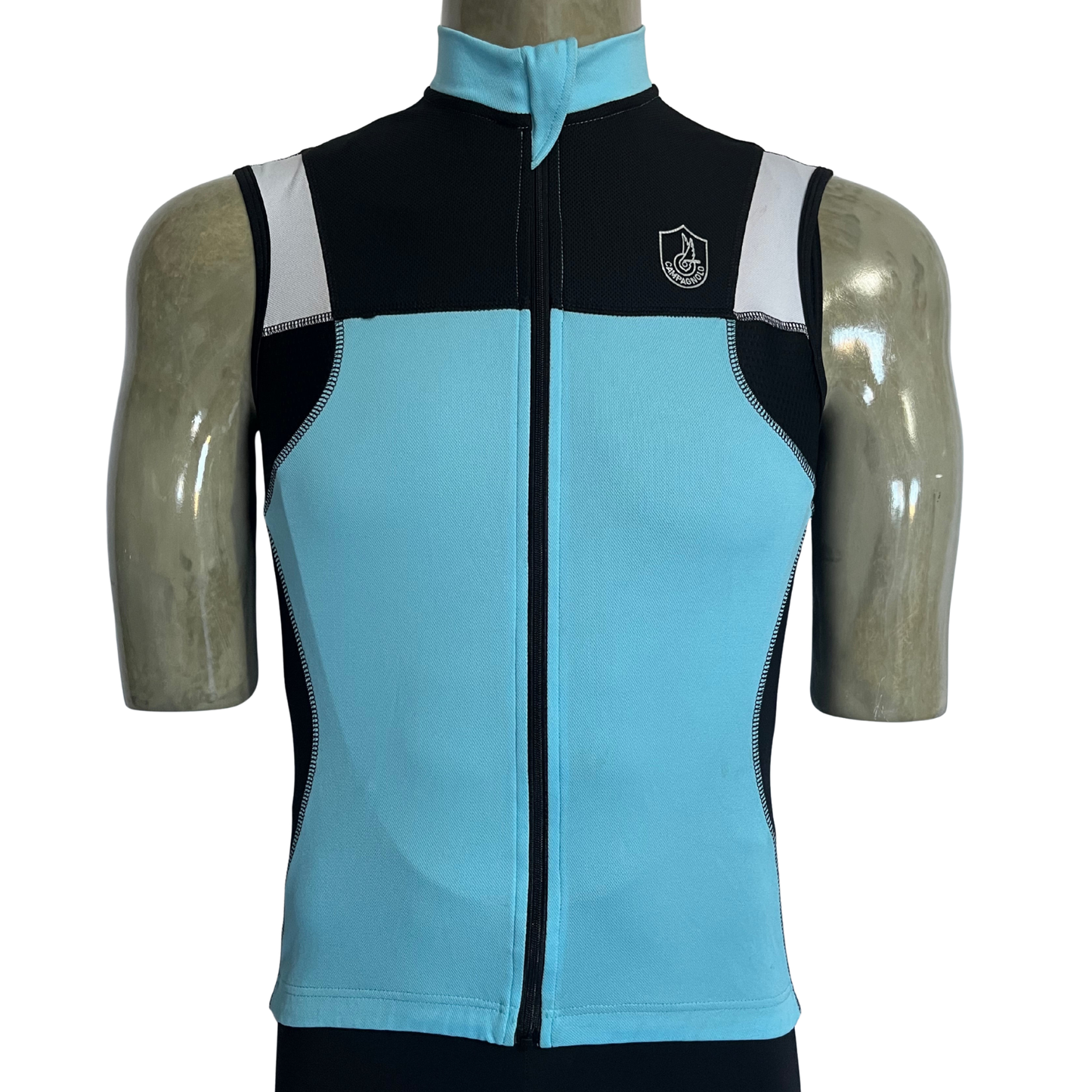 Campagnolo Raytech sleeveless full zip jersey blue/black