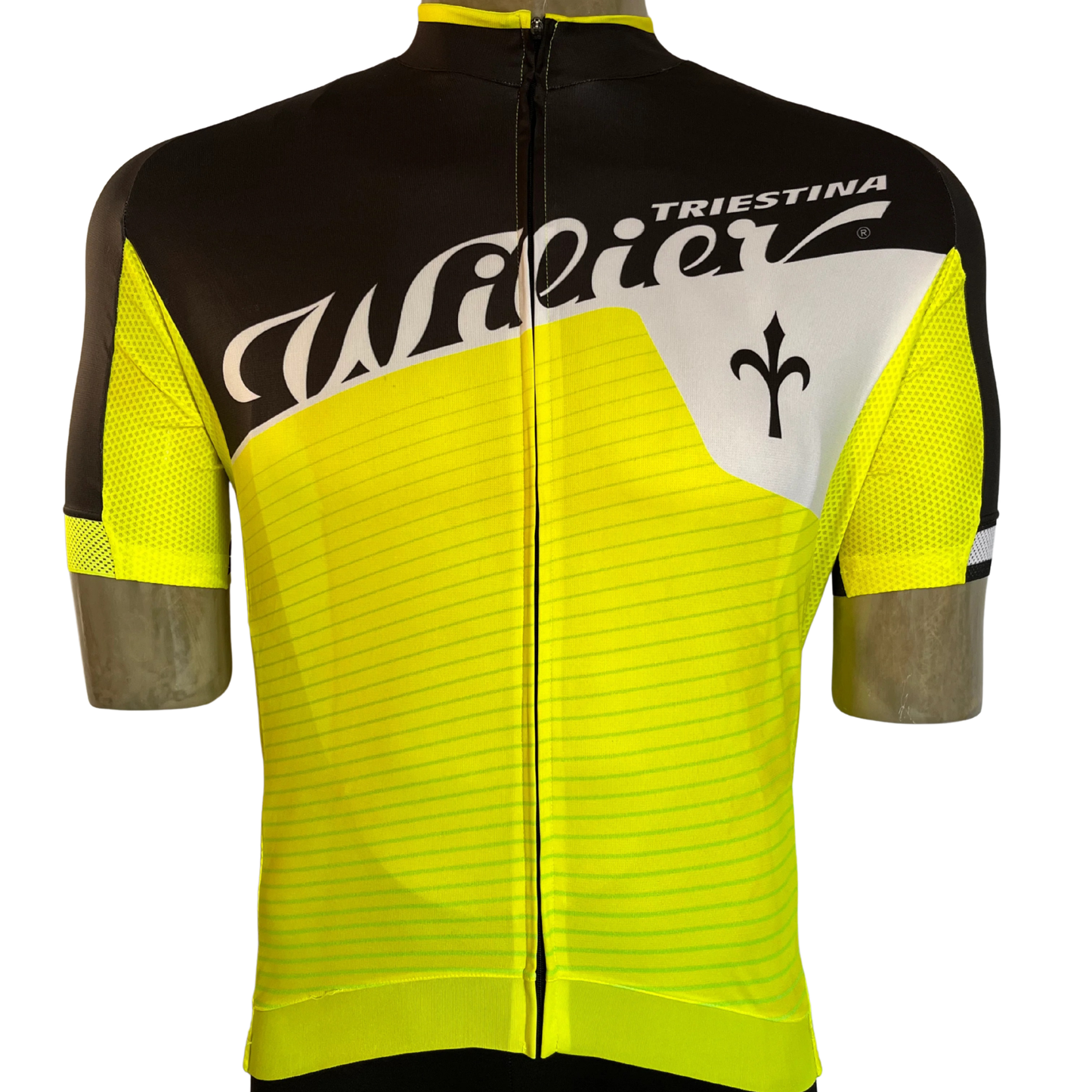 Wilier Triestina Flash full zip jersey fluoro yellow￼