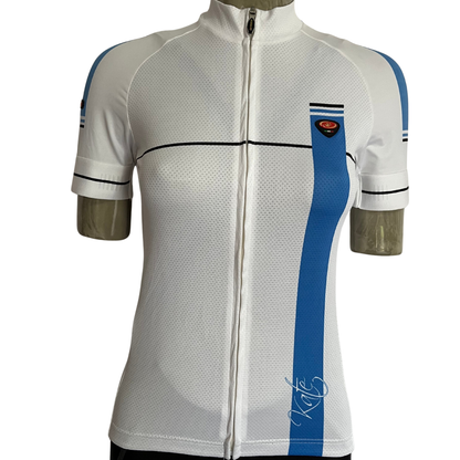 Bicycle Line Kate full zip women’s jersey white/blue/black