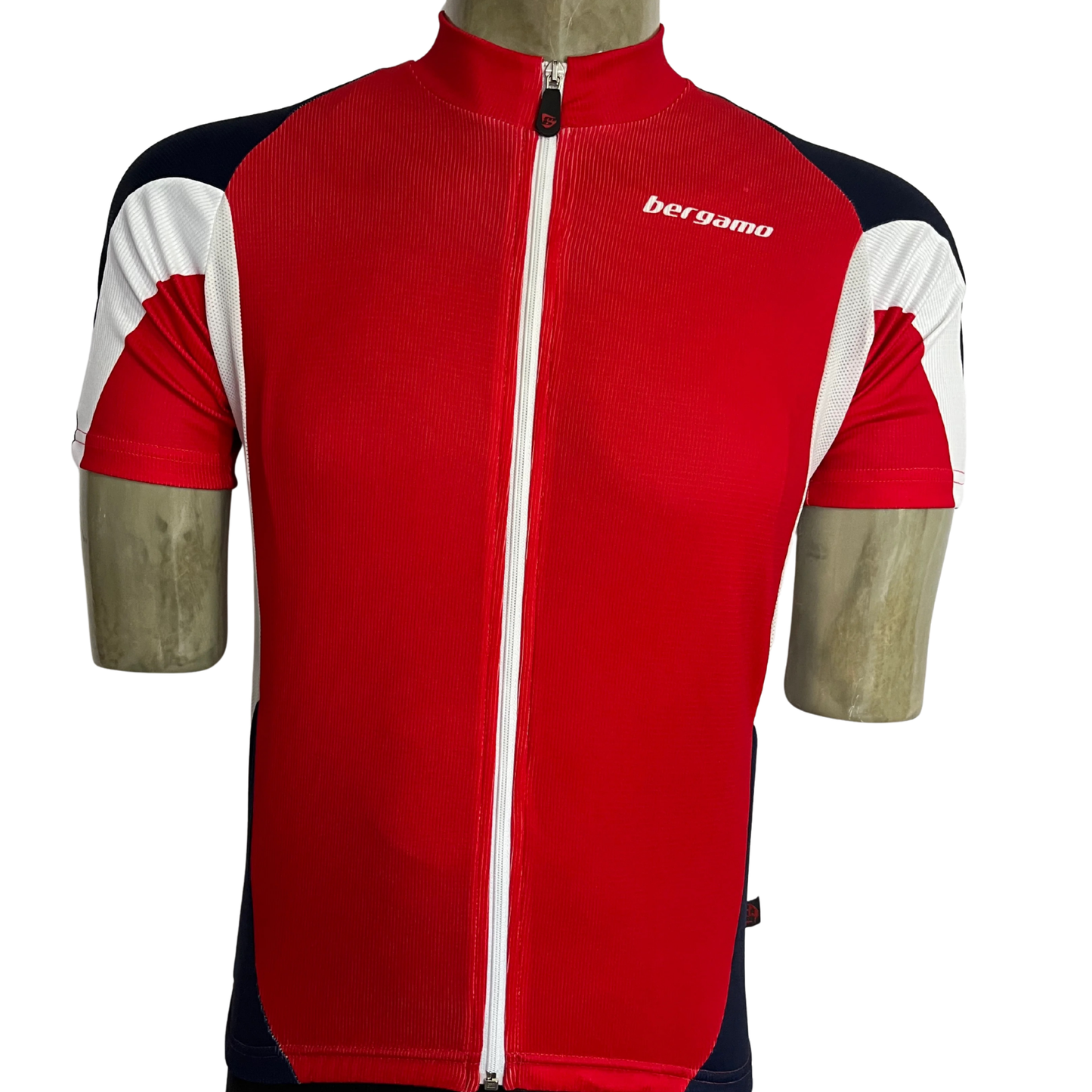 Bergamo Maglia full zip jersey red