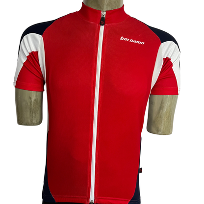 Bergamo Maglia full zip jersey red