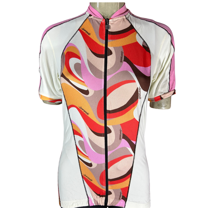 CAMPAGNOLO Ethnic Swirl Jersey Women's White / Pink SMALL