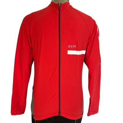Campagnolo Zamak long sleeve full zip jersey red
