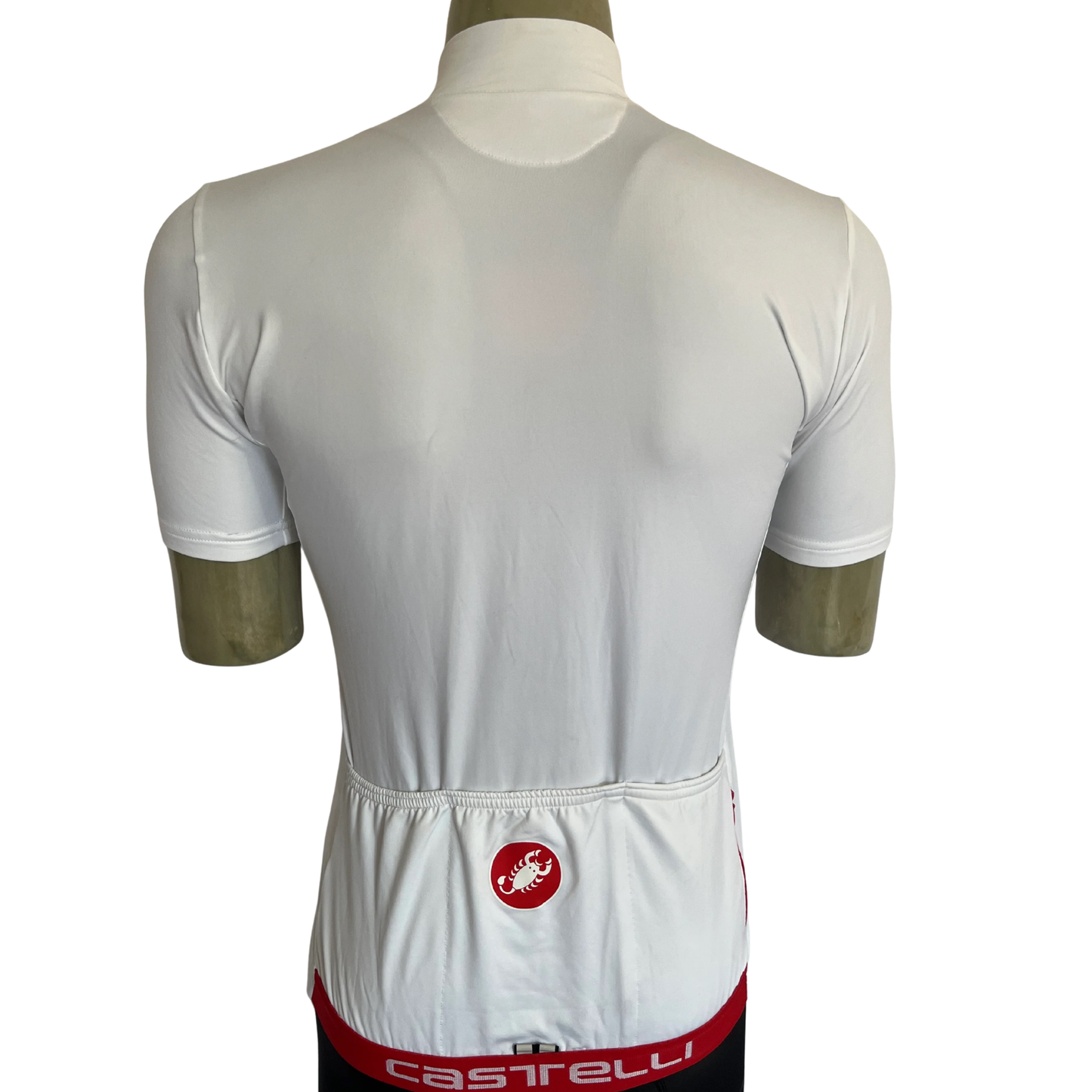 Castelli full zip jersey white/red