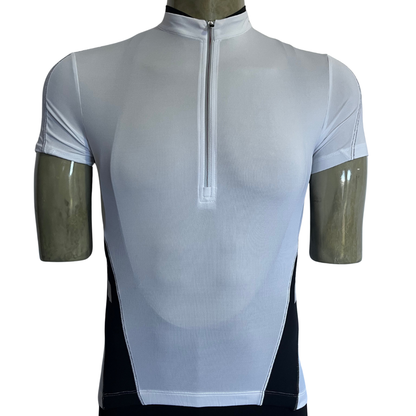 RH+ Vertigo 1/2 zip jersey white
