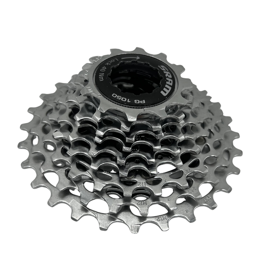 SRAM 9 SPEED CASSETTE - 12-28 - (10 SPEED LOCKRING)