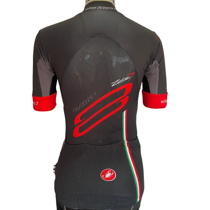 Castelli Triestina Wilier Zero7 3/4 zip jersey black