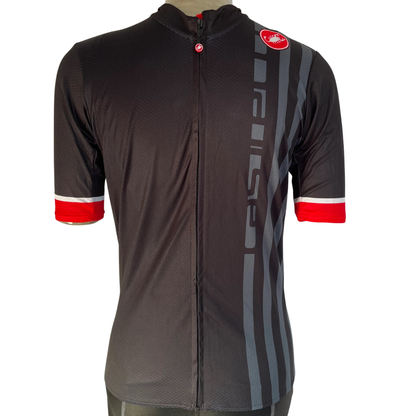 Castelli Podio Doppio full zip jersey black