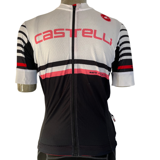 Castelli Free AR 4.1 full zip jersey black/white/pink