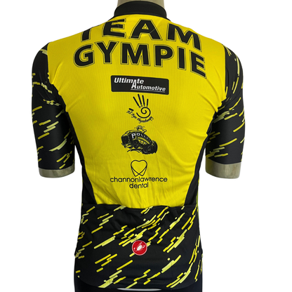 Castelli Team Gympie full zip jersey yellow/black