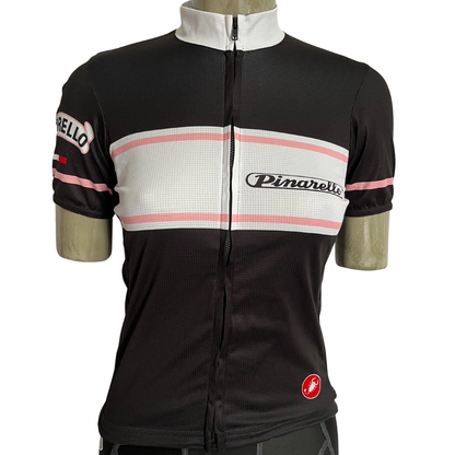 Castelli Pinarello full zip women’s jersey black/white/pink