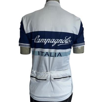 Campagnolo Heritage 1/2 zip jersey white/blue