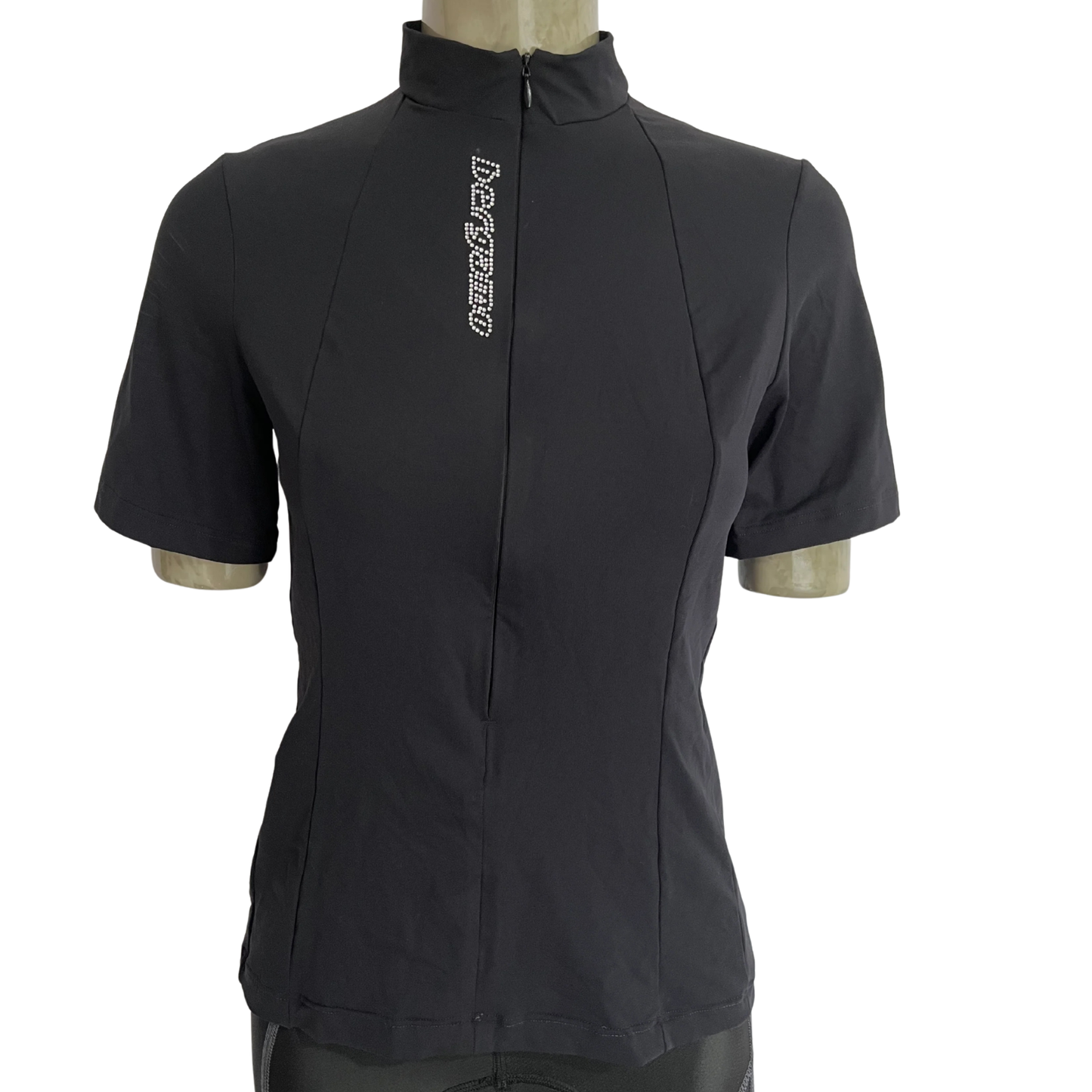 Bergamo Dimond Back 3/4 zip women’s jersey black/dimond￼
