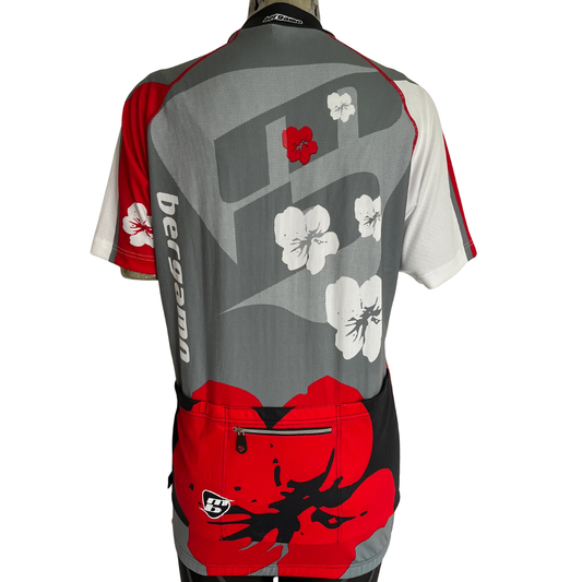 Bergamo Hawaii 3/4 zip women’s jersey black/white/red