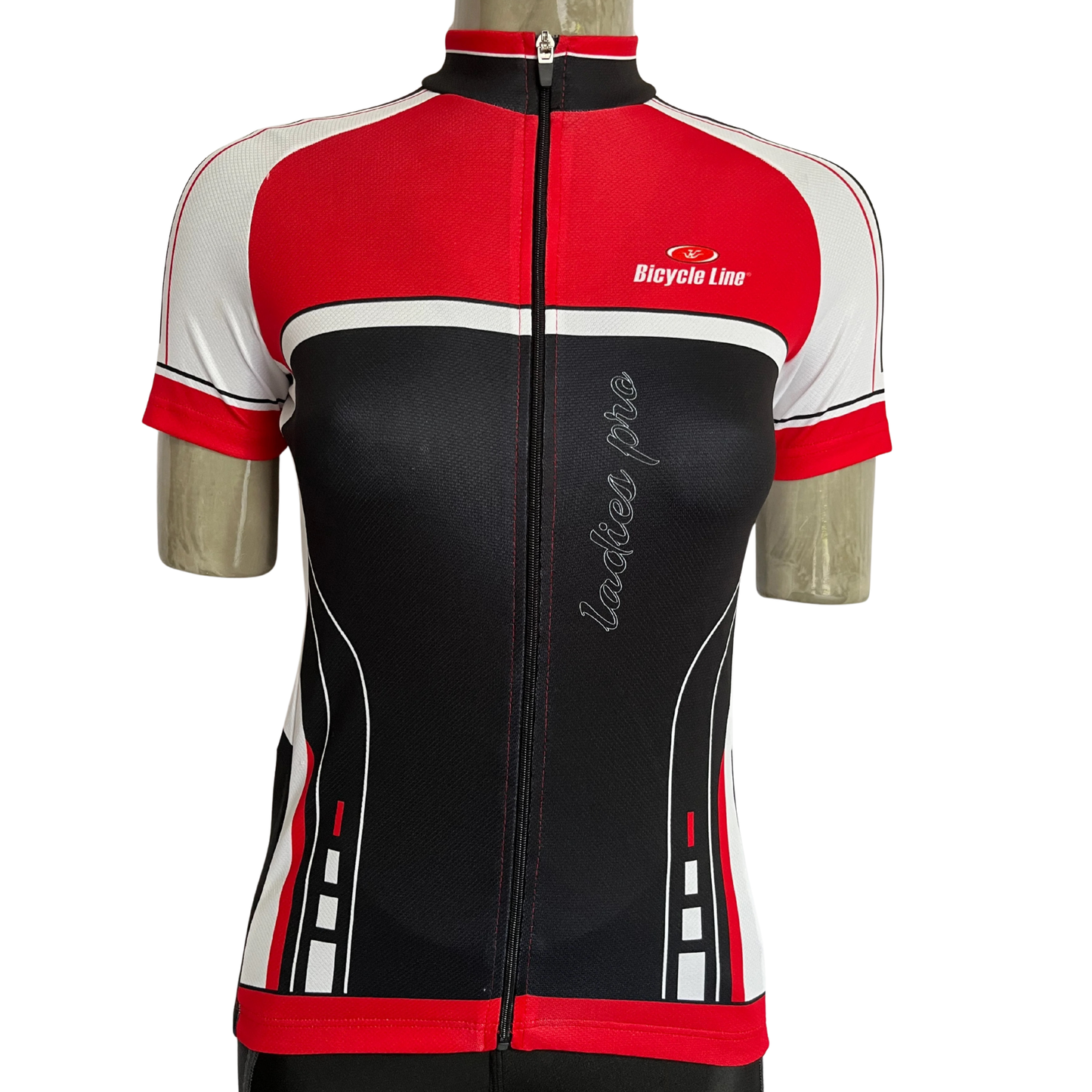 Bicycle Line Ladies Pro full zip women’s jersey red/black