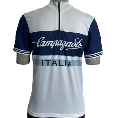 Campagnolo Heritage 1/2 zip jersey white/blue