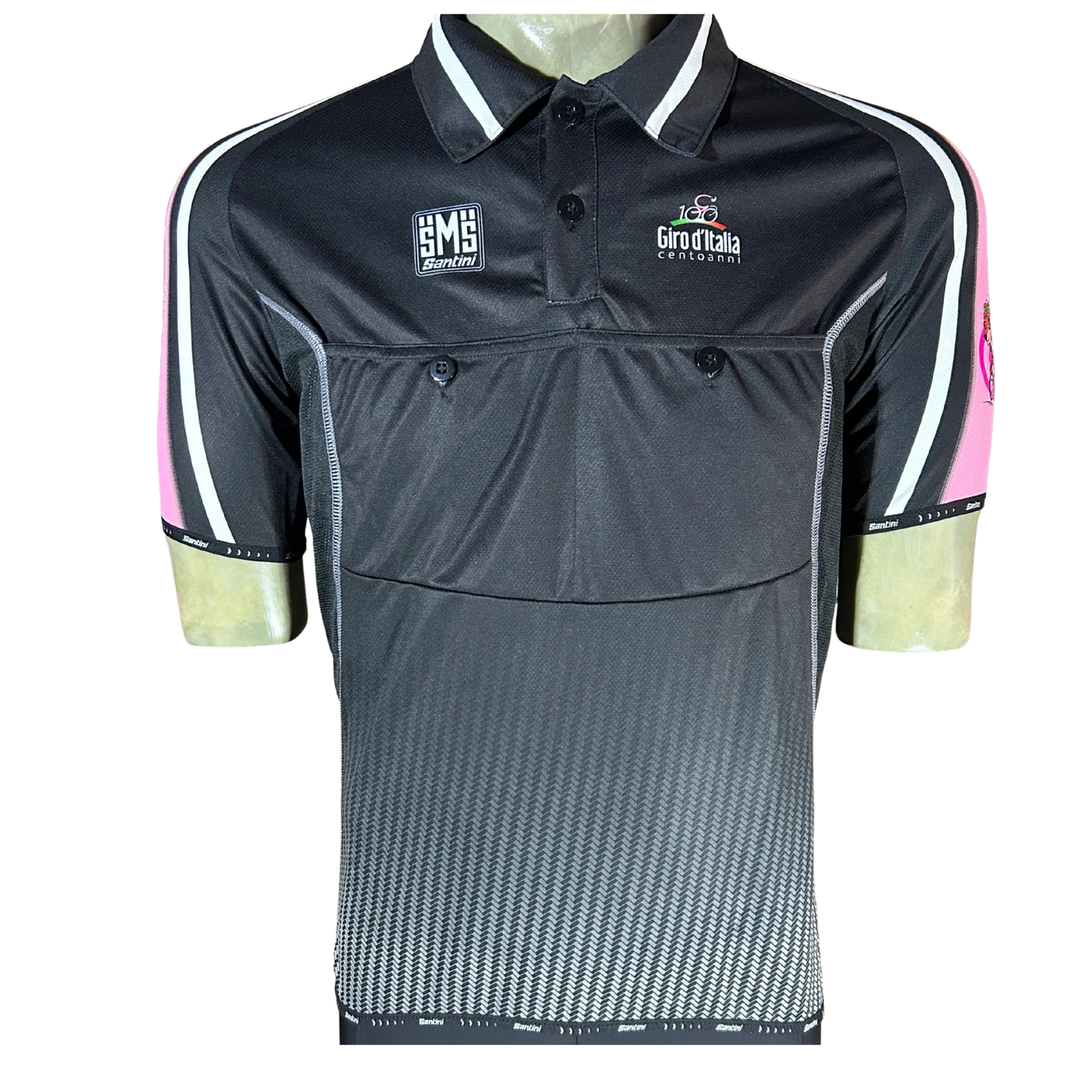 SANTINI Giro 100 Years Black / Pink Jersey XXL