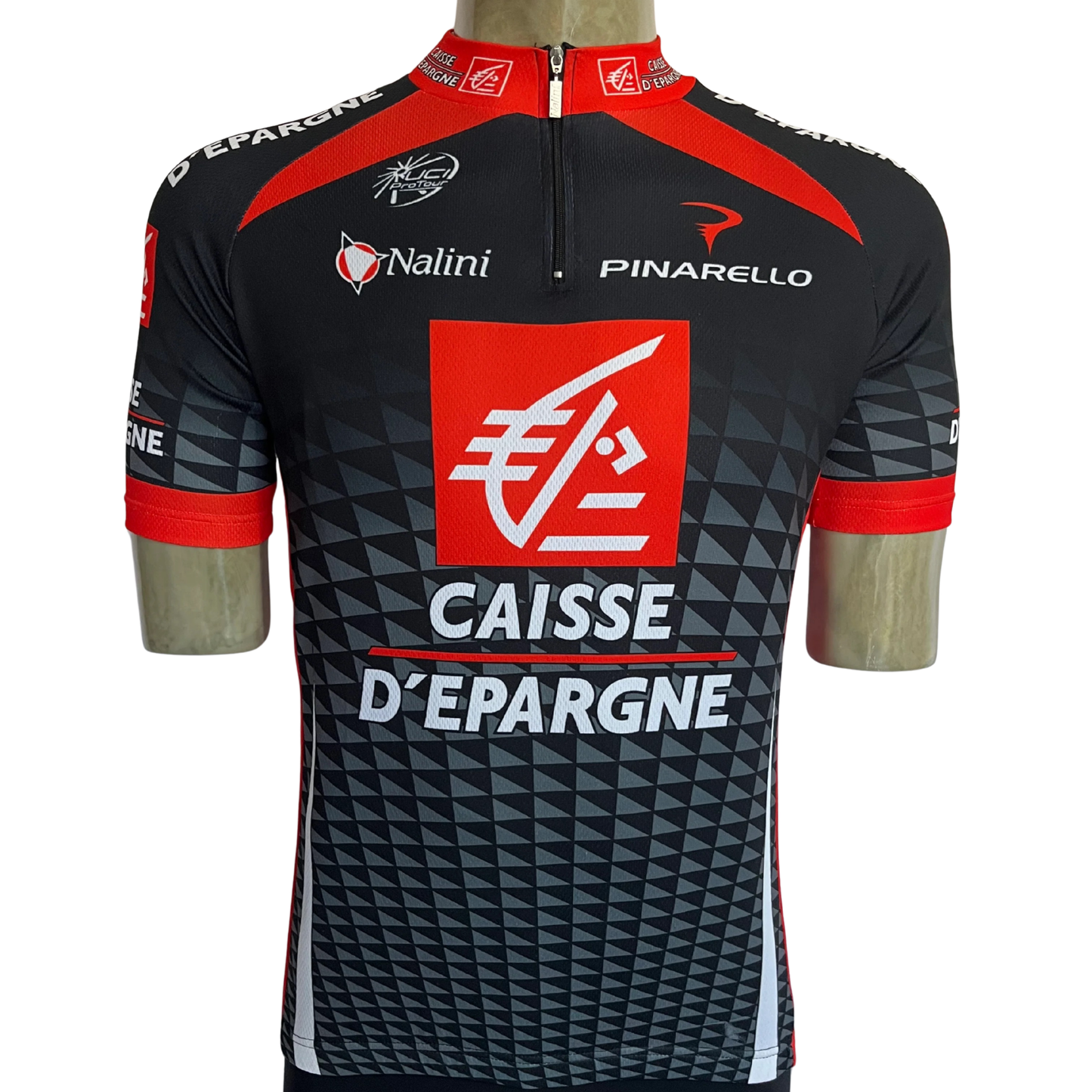Nalini UCI Pro Tour Caisse D’Epargne 1/4 zip jersey black/red