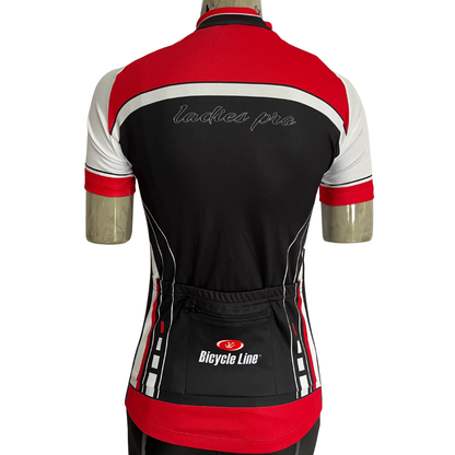 Bicycle Line Ladies Pro full zip women’s jersey red/black