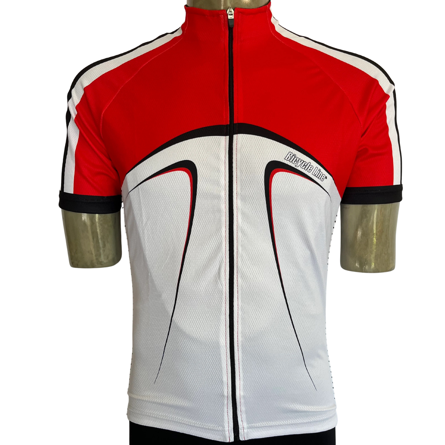 Bicycle Line full zip jersey red/white