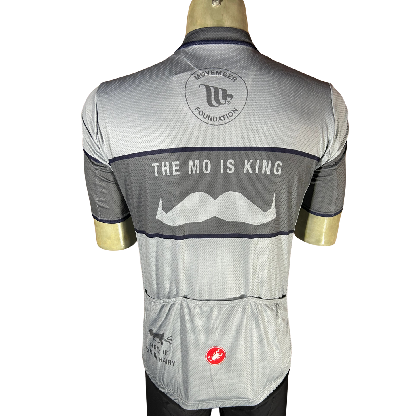 Castelli Movember Team Full Zip Jersey Grey