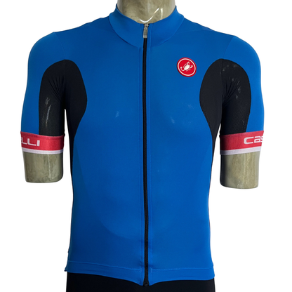 Castelli Volata full zip jersey blue
