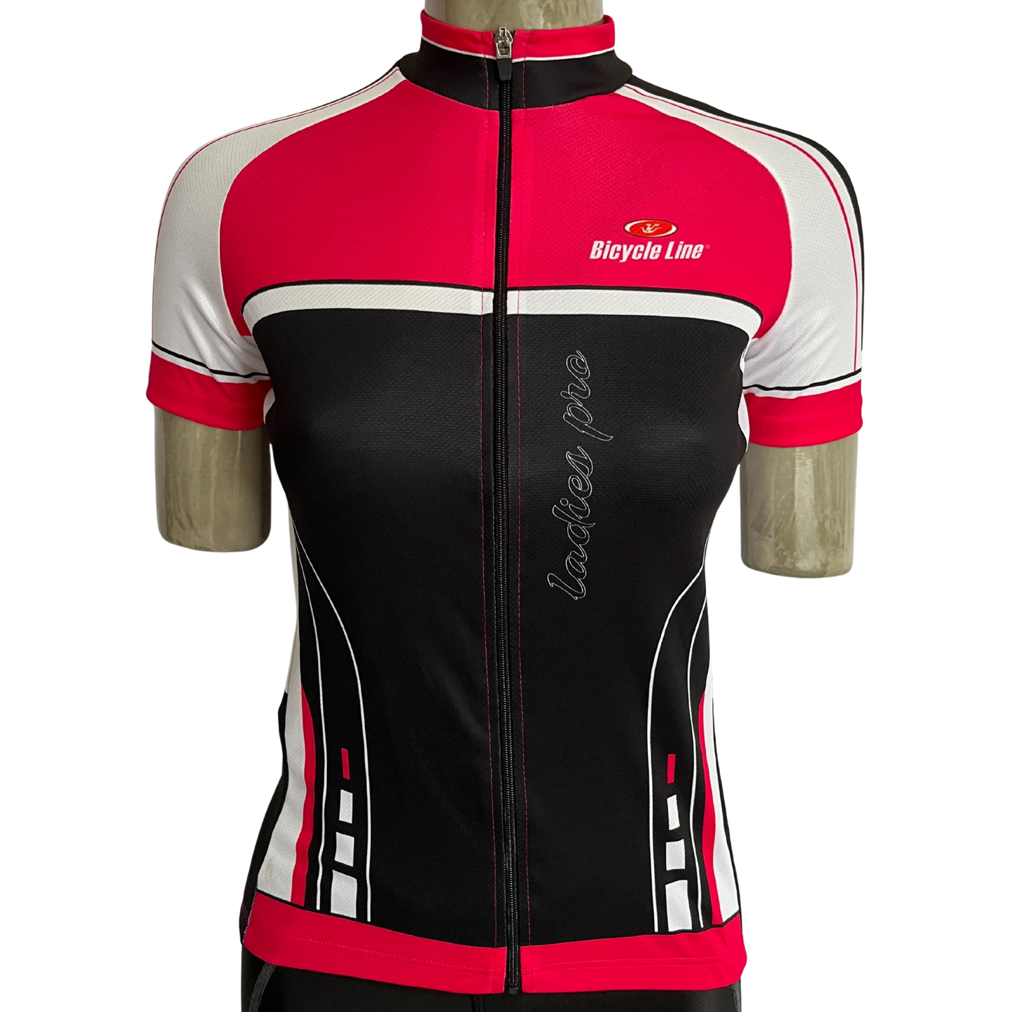 Bicycle Line Ladies Pro full zip women’s jersey pink/black