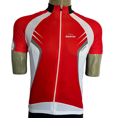 Bicycle Line Khrono full zip jersey red