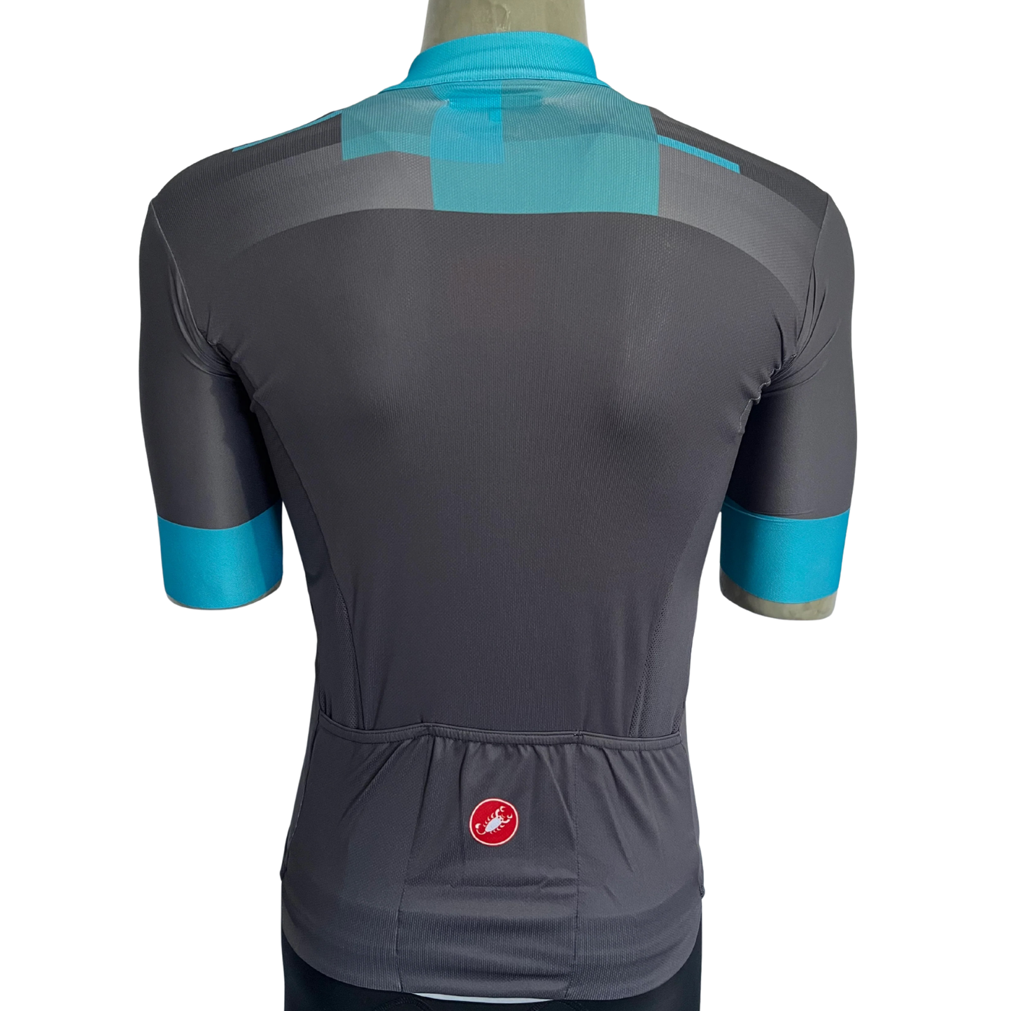 Castelli A Block full zip jersey grey/teal