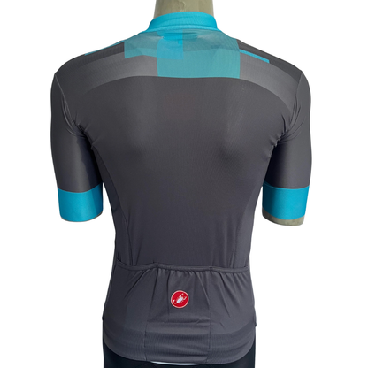 Castelli A Block full zip jersey grey/teal