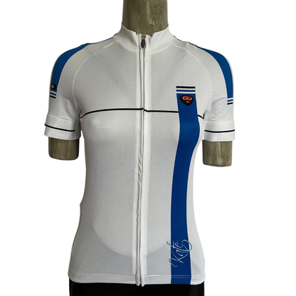 Bicycle Line Kate full zip women’s jersey white/blue