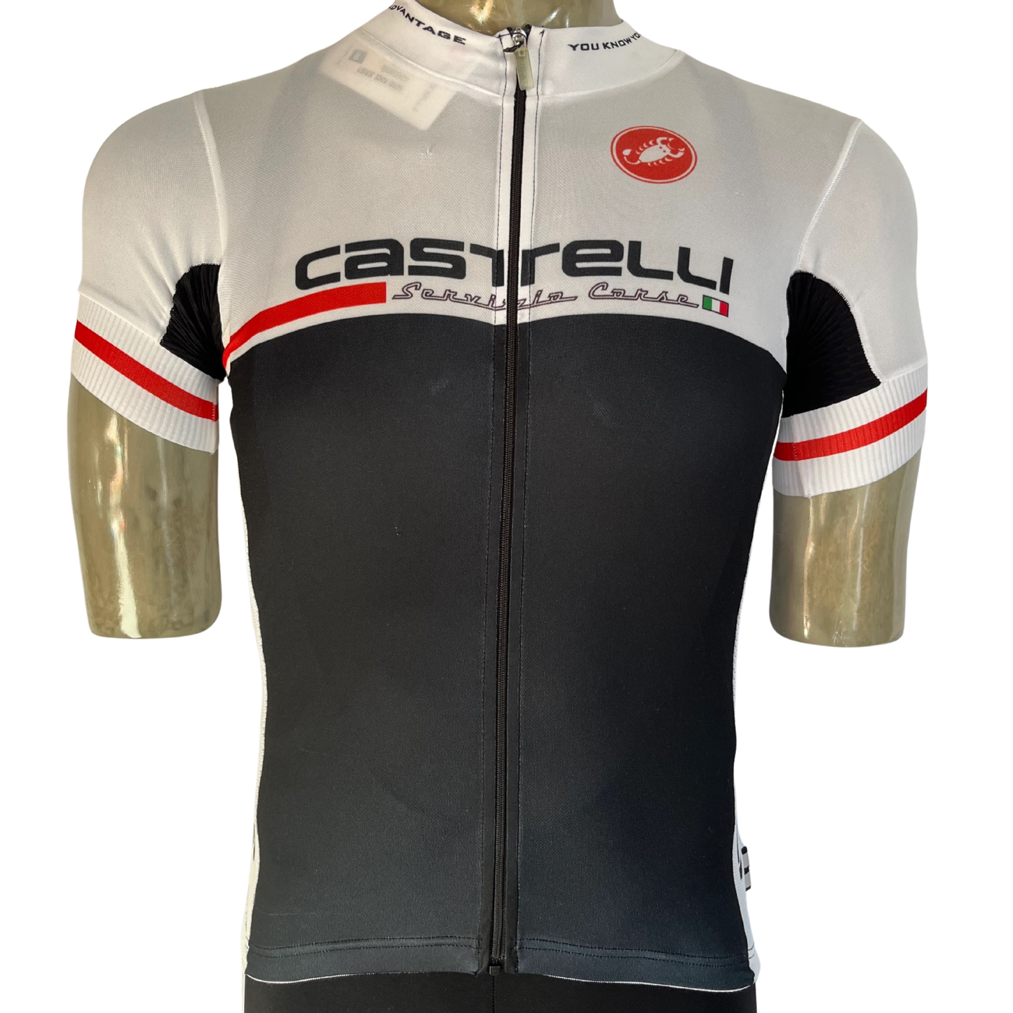 Castelli Service Corse Full zip jersey black/white