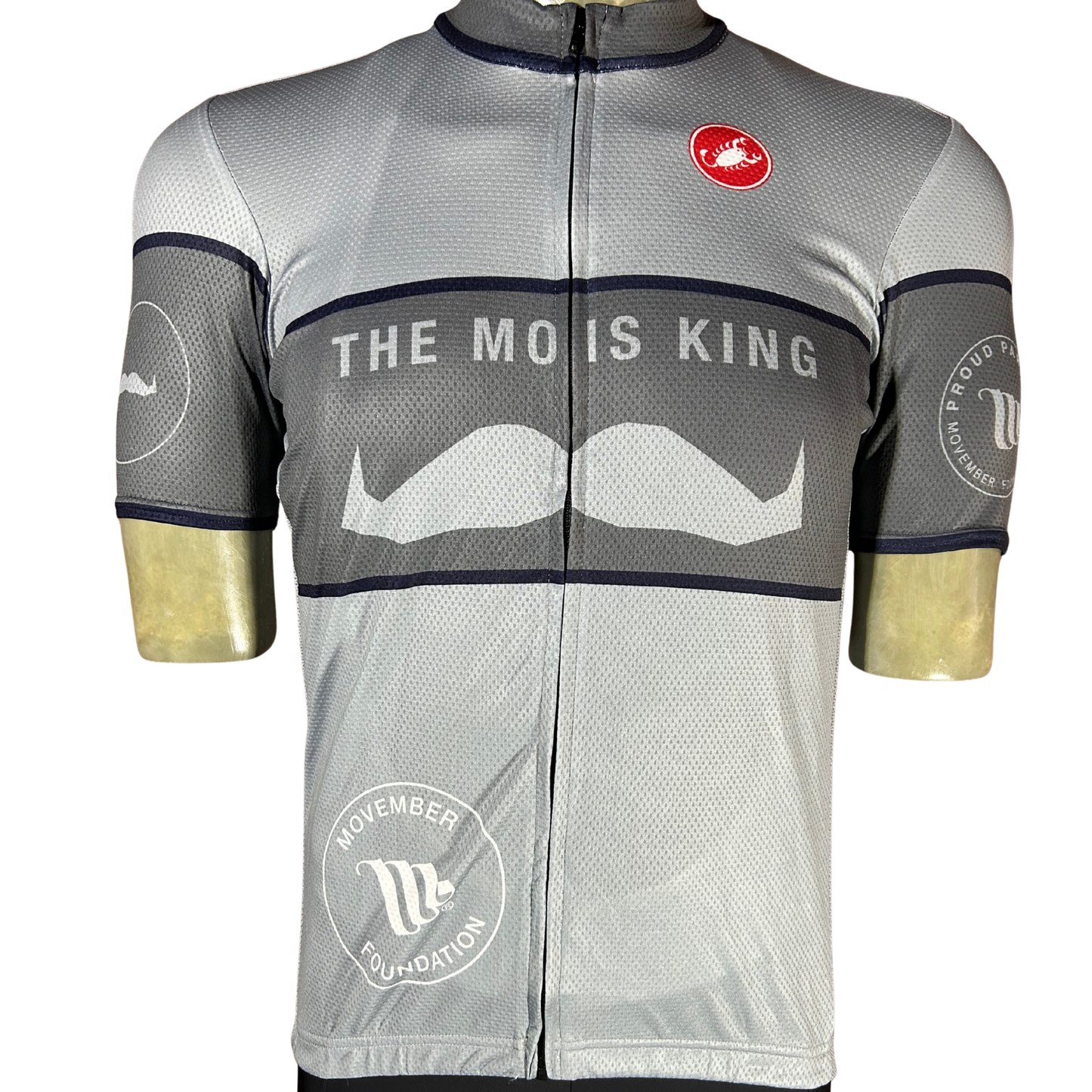 Castelli Movember Team Full Zip Jersey Grey