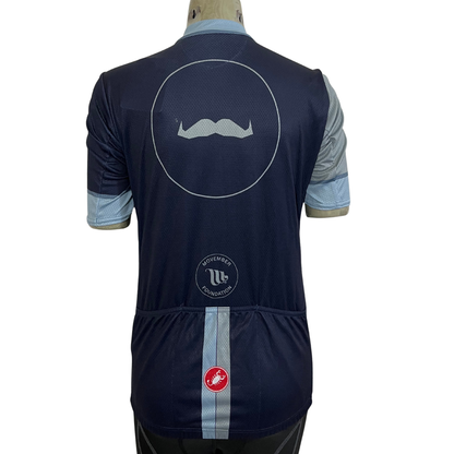 Castelli Movember Team Full Zip Jersey Blue