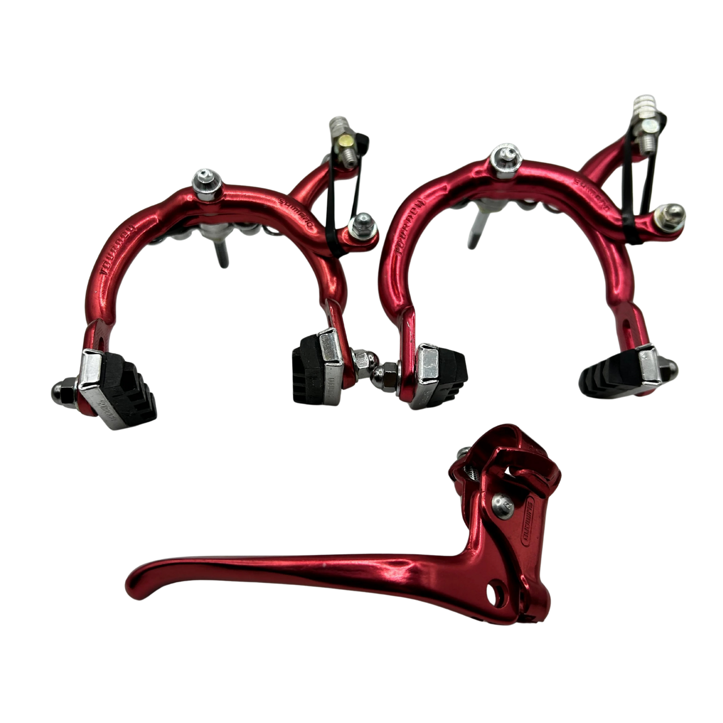 SHIMANO Tourney 80x BMX Brakes - NOS - ANODIZED RED
