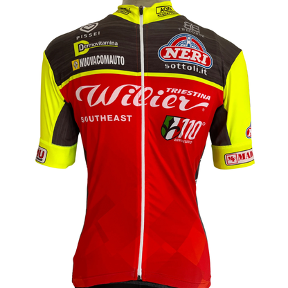 Pissei Wilier South East full zip jersey red/fluoro