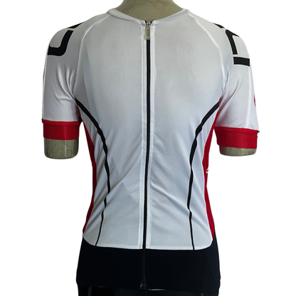 Castelli Aero Race 5.0 full zip jersey white/black/red