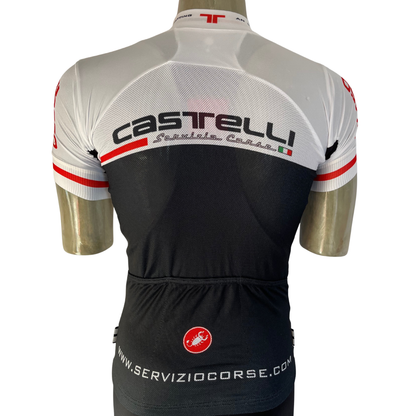 Castelli Aero Race full zip jersey white/black