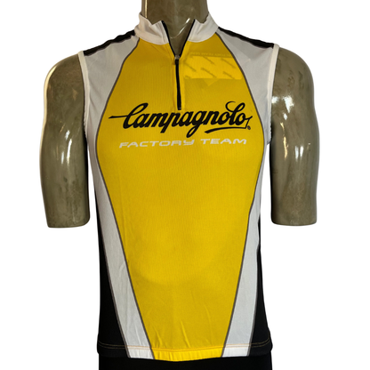 Campagnolo Factory Team sleeveless 1/4 zip jersey yellow