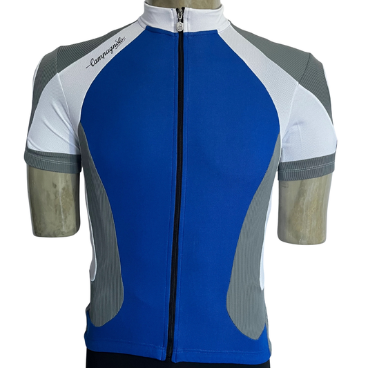 Campagnolo Raytech full zip jersey blue/grey